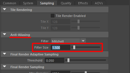 Filter Size